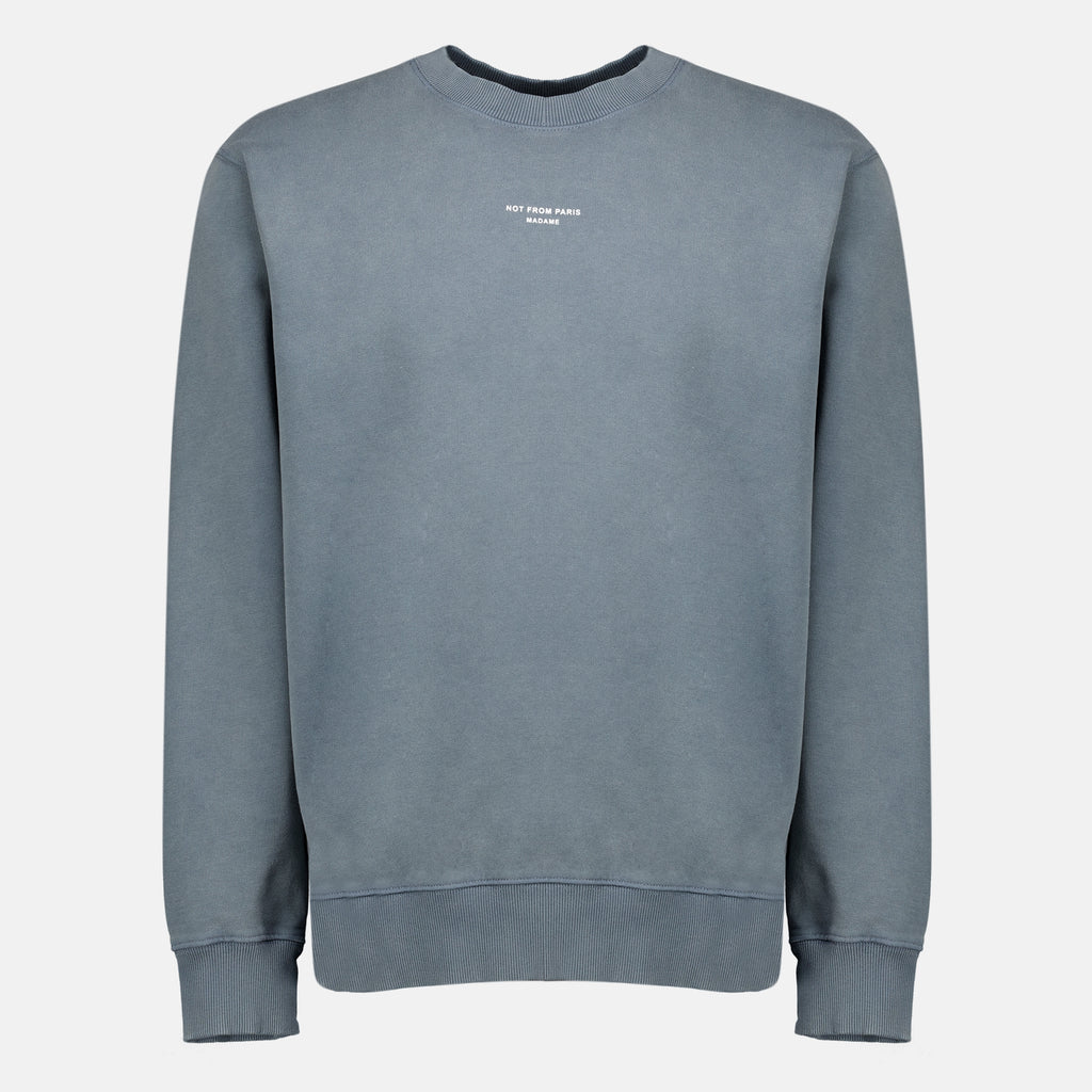Sweatshirts Sweatshirt Cinza Clássico com Slogan Drole De Monsieur Gris Homme