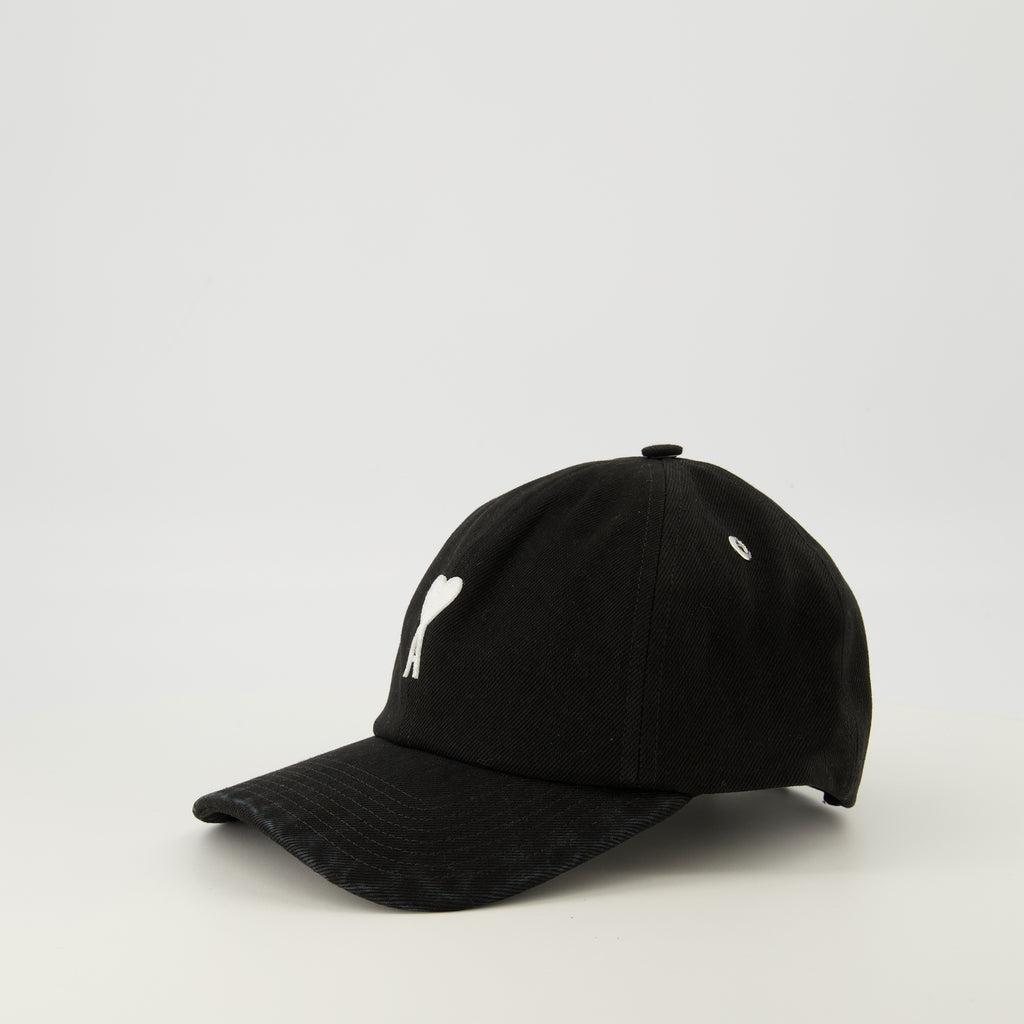 Image of the item Black logo cap Ami Paris by the brand Ami PARIS for Unisex - Spring-Summer 2026 - Back View