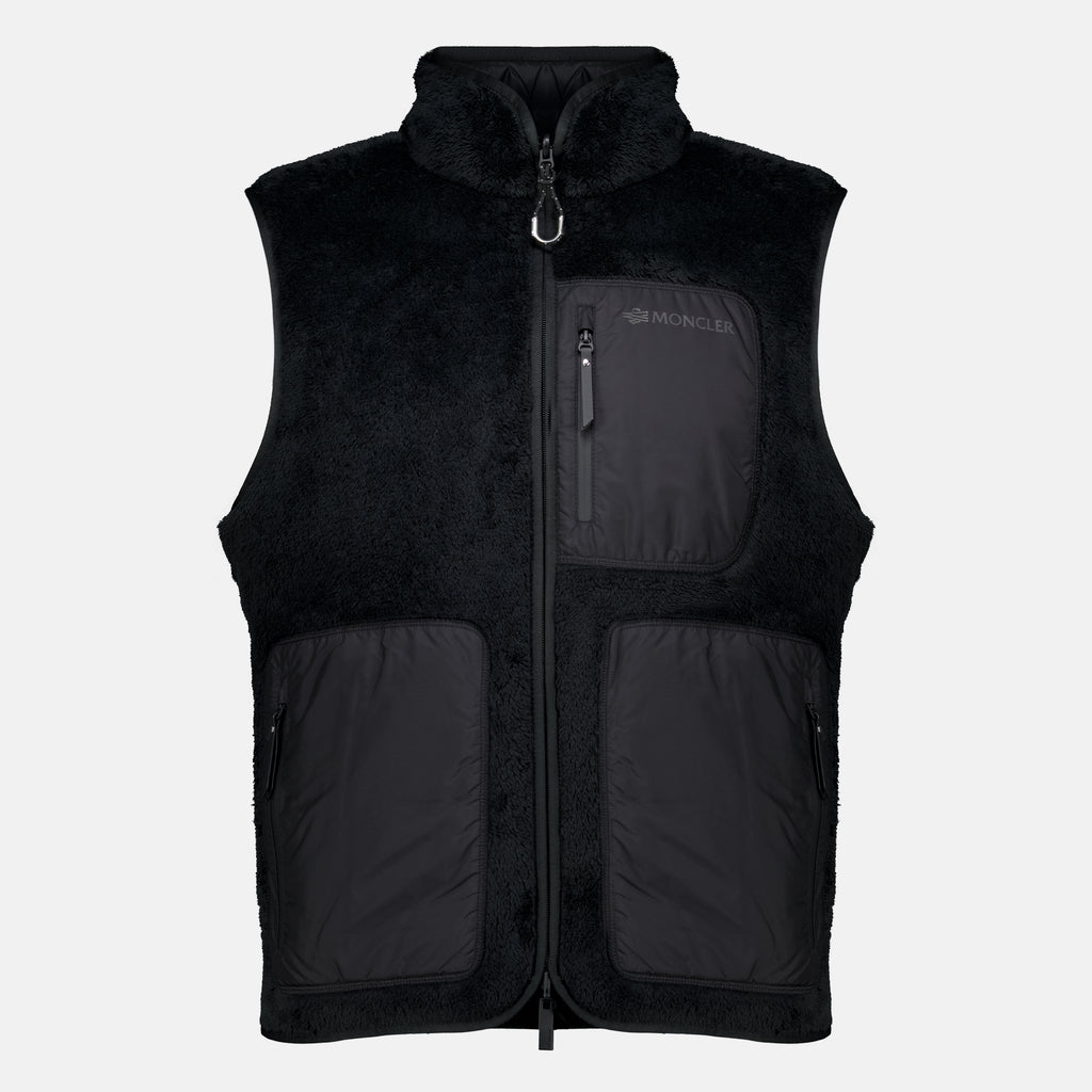 Vestes 리버시블 테디 베스트 Moncler Noir Homme
