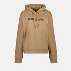 Sweatshirts Sweat à capuche à logo Burberry Marron Femme