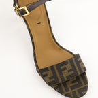Zapatos abiertos Sandalias con Tacón Delfina Fendi Marrón Femme