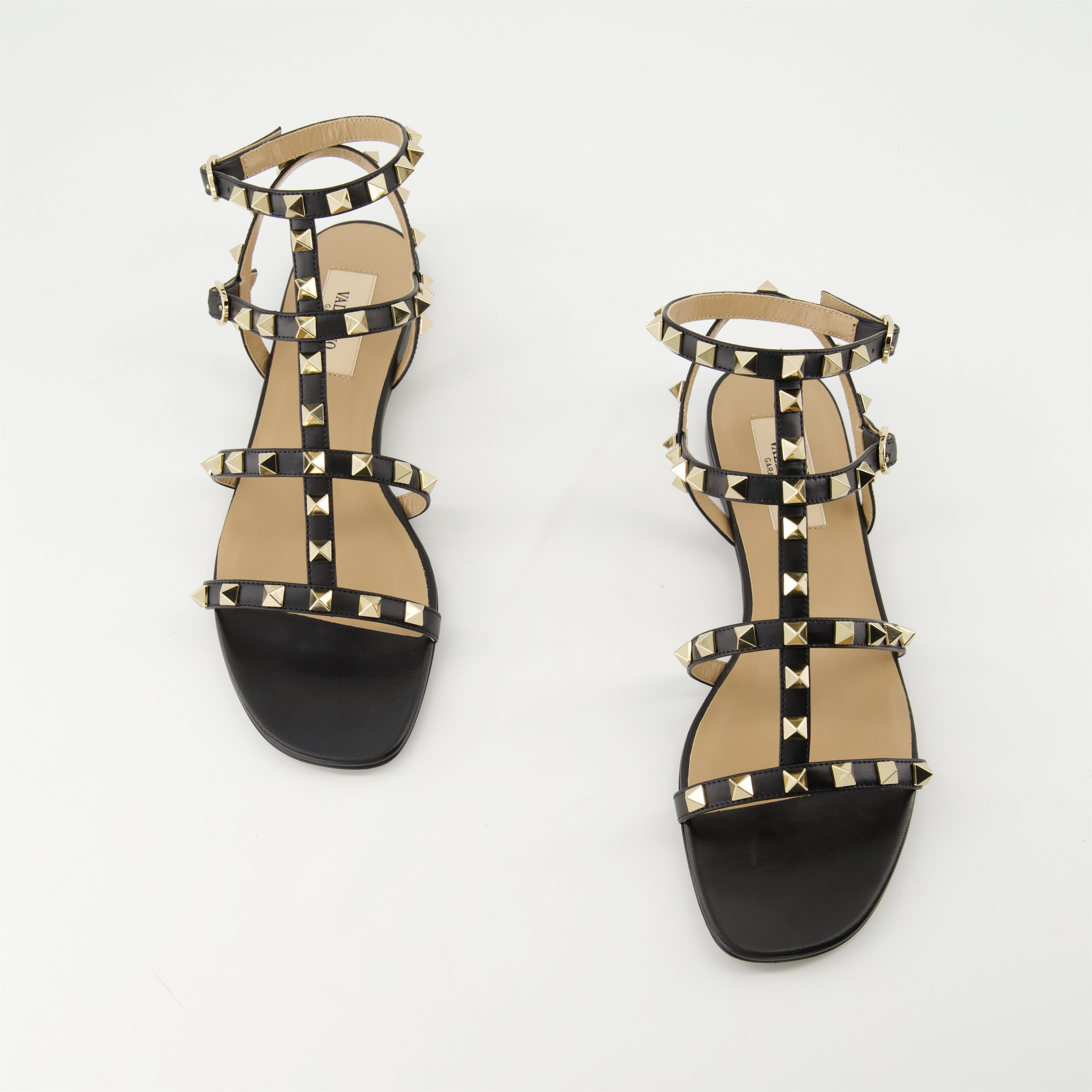 Zapatos abiertos Sandalias Rockstud Valentino Garavani Negro Femme
