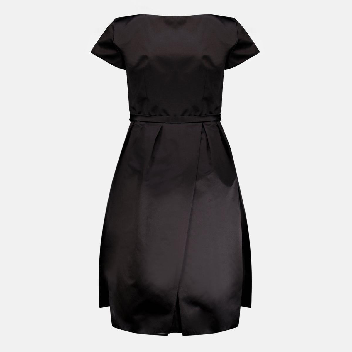 Robes Abito Duchess in Seta Nera Prada Noir Femme