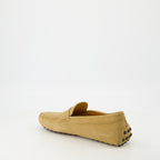 Loafers Gommino Suede Loafers Tod's Beige Homme