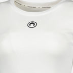 Imagen de la camiseta Moon blanca de la marca Marine Serre para Mujer - Temporada Otoño-Invierno 2025 - Vista Detallada_1