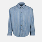 Chemises Chemise à rayures Ami PARIS Bleu Homme