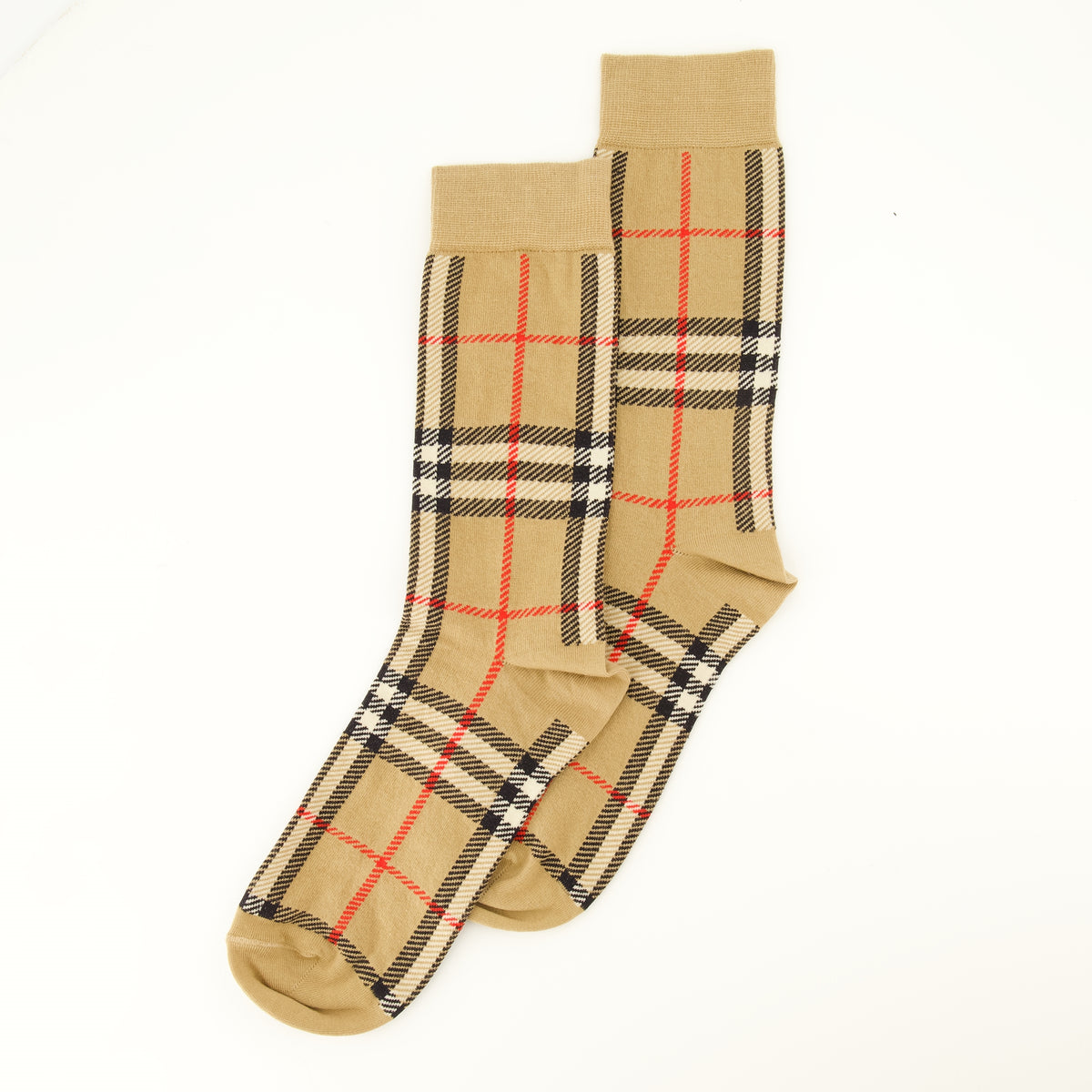 Sous-vêtements et homewear チェックパターンソックス Burberry Beige Unisexe