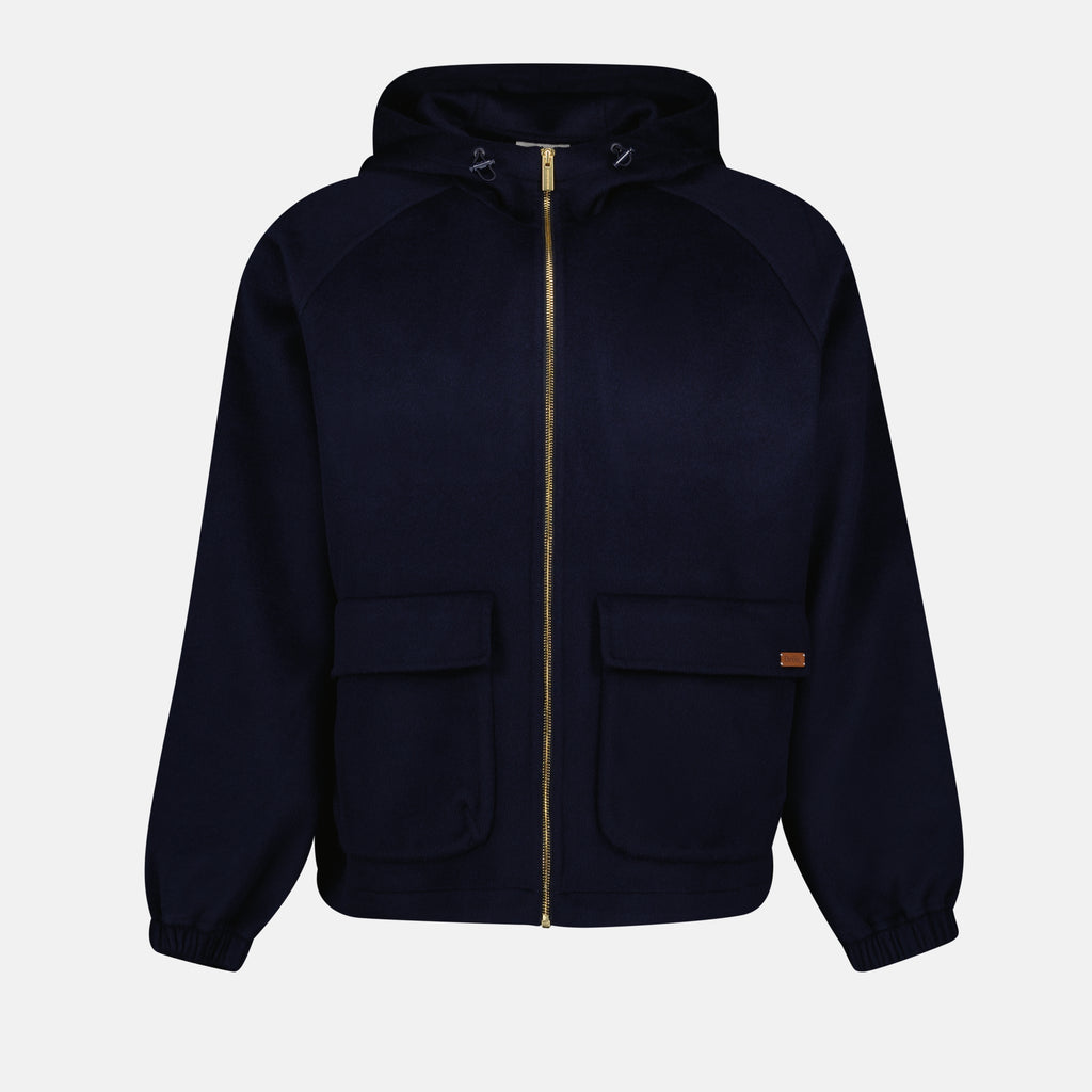 Jackets Hooded Jacket Drole De Monsieur Dark blue Homme
