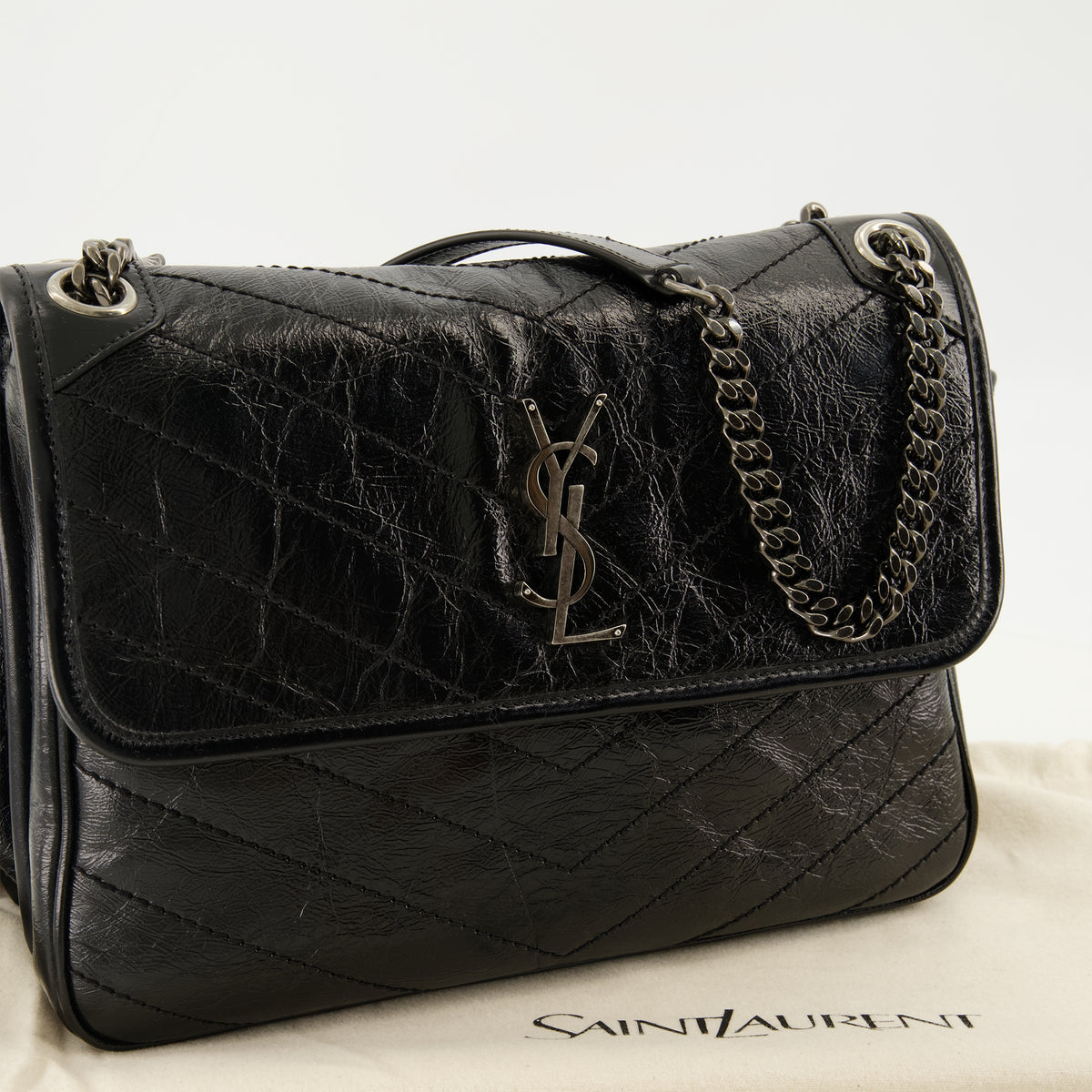 Sacs à main et épaule Sac Niki Tripouch noir Saint Laurent Noir Femme