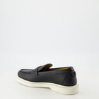 Zapatos de vestir Mocasines de Cuero Versace Negro Homme