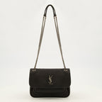 Sacs à main et épaule ニキミニブラックレザー バッグ Saint Laurent Noir Femme