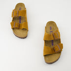 Offene schuhe Arizona Sandalen Birkenstock Braun Femme