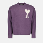 Knitwear Pull AMI de Coeur Ami PARIS Purple Unisex