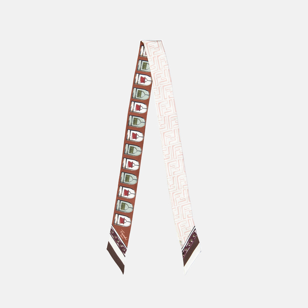 Schals und handschuhe Seiden-Haarband Fendi Braun Femme