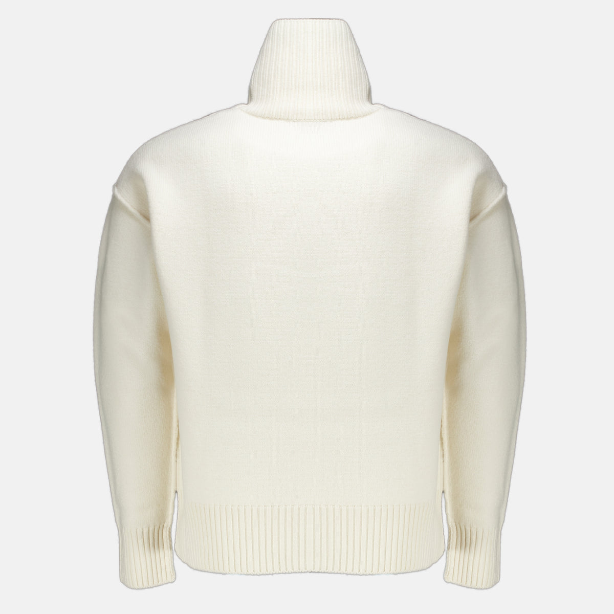 Maille Pull col roulé AMI de coeur blanc Ami PARIS Blanc Unisexe