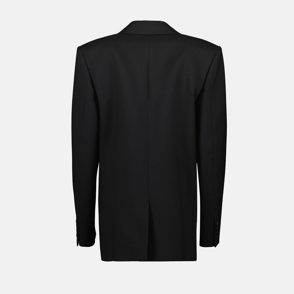 Imagem do Blazer Cassandre da marca Saint Laurent para Mulheres - Temporada Outono-Inverno 2025 - Vista Traseira