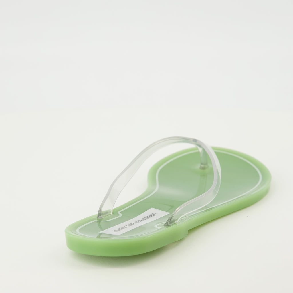 Imagen de las sandalias Jo verdes de PVC de la marca Christopher Esber para Mujer - Temporada Primavera-Verano 2026 - Vista trasera
