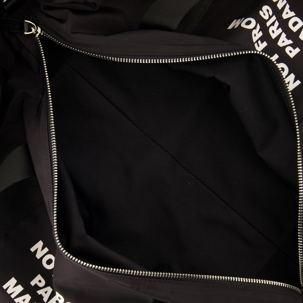 Sacs de sport et voyage Bolsa de Deporte Slogan en Nylon Negro Drole De Monsieur Noir Homme
