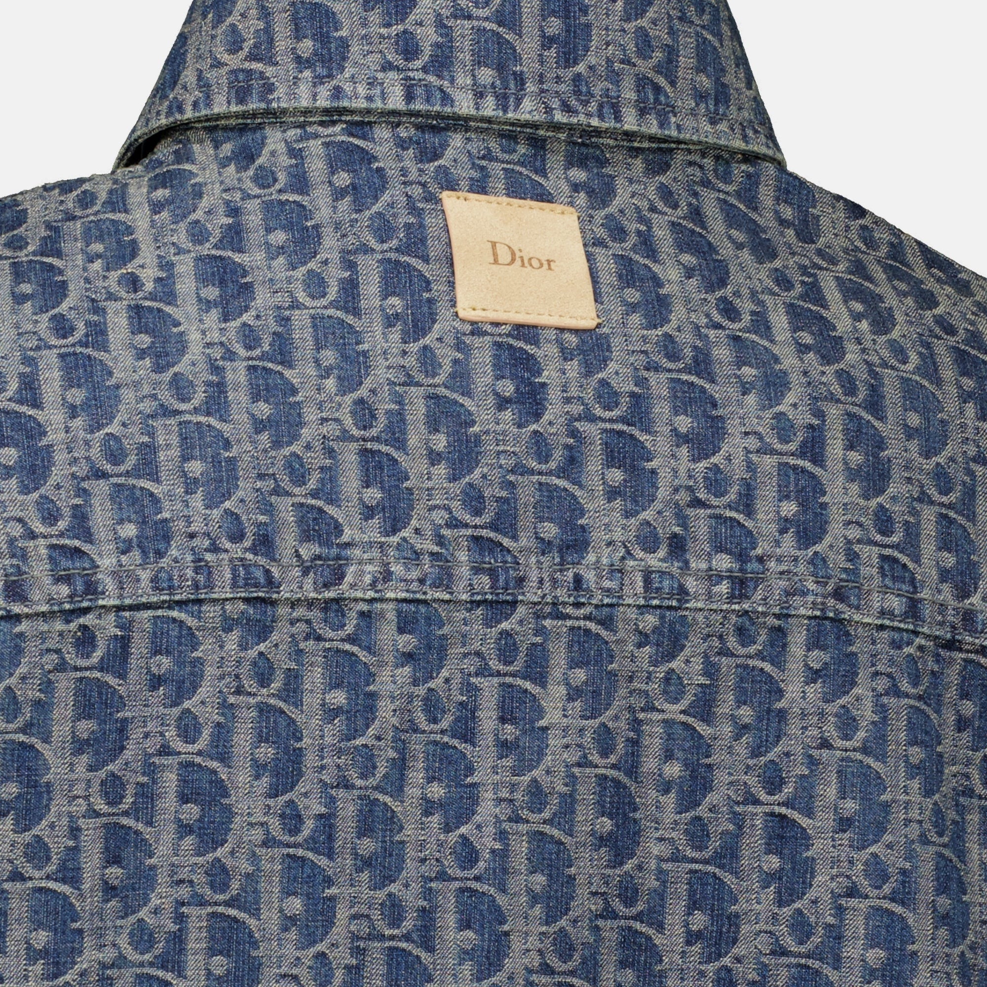 Chemises Camicia Over jacket Dior Oblique in Denim Dior Bleu foncé Homme
