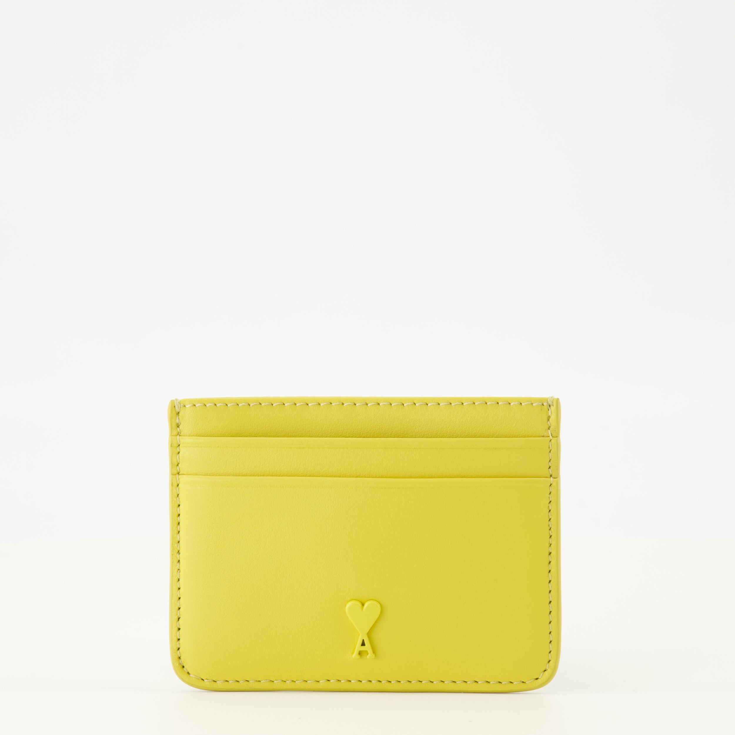 Imagem do porta-cartões amigo de coração amarelo da marca Ami PARIS para Unisex - Temporada Primavera-Verão 2026 - Vista Frontal