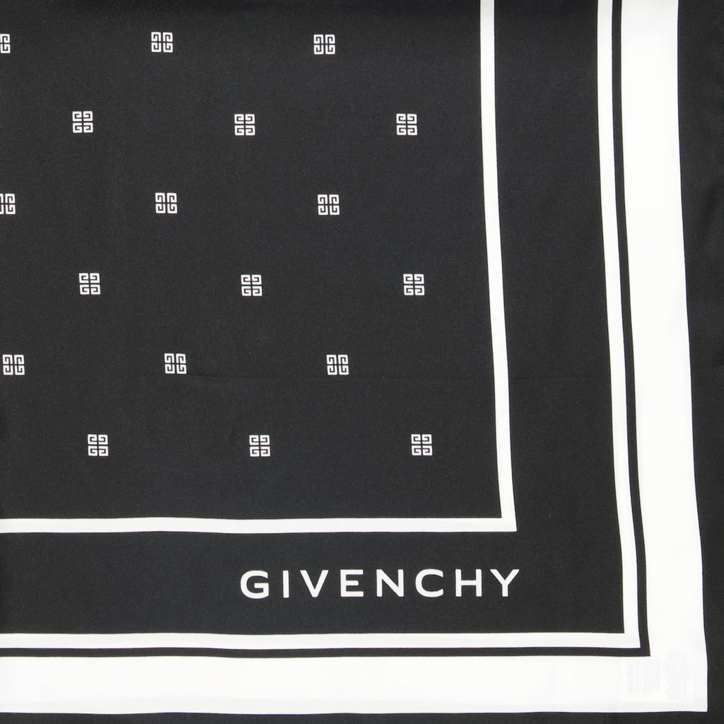 Lenços e luvas Carré de soie 4G Givenchy Preto Femme
