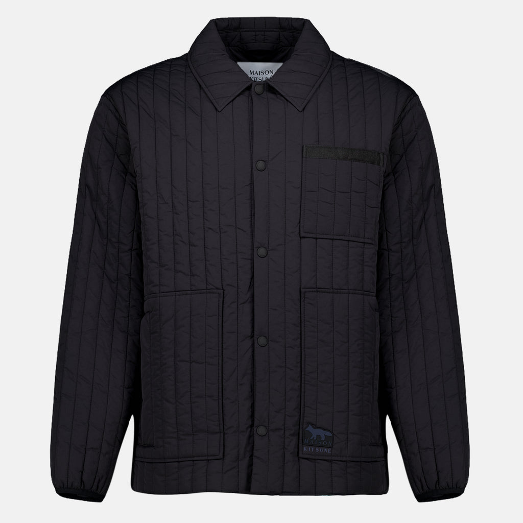 Vestes Casaco Padded em Nylon Maison Kitsune Noir Homme