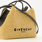 Sacs à main et épaule Sac cabas nano Dacet en raphia effet éponge beige Givenchy Beige Femme