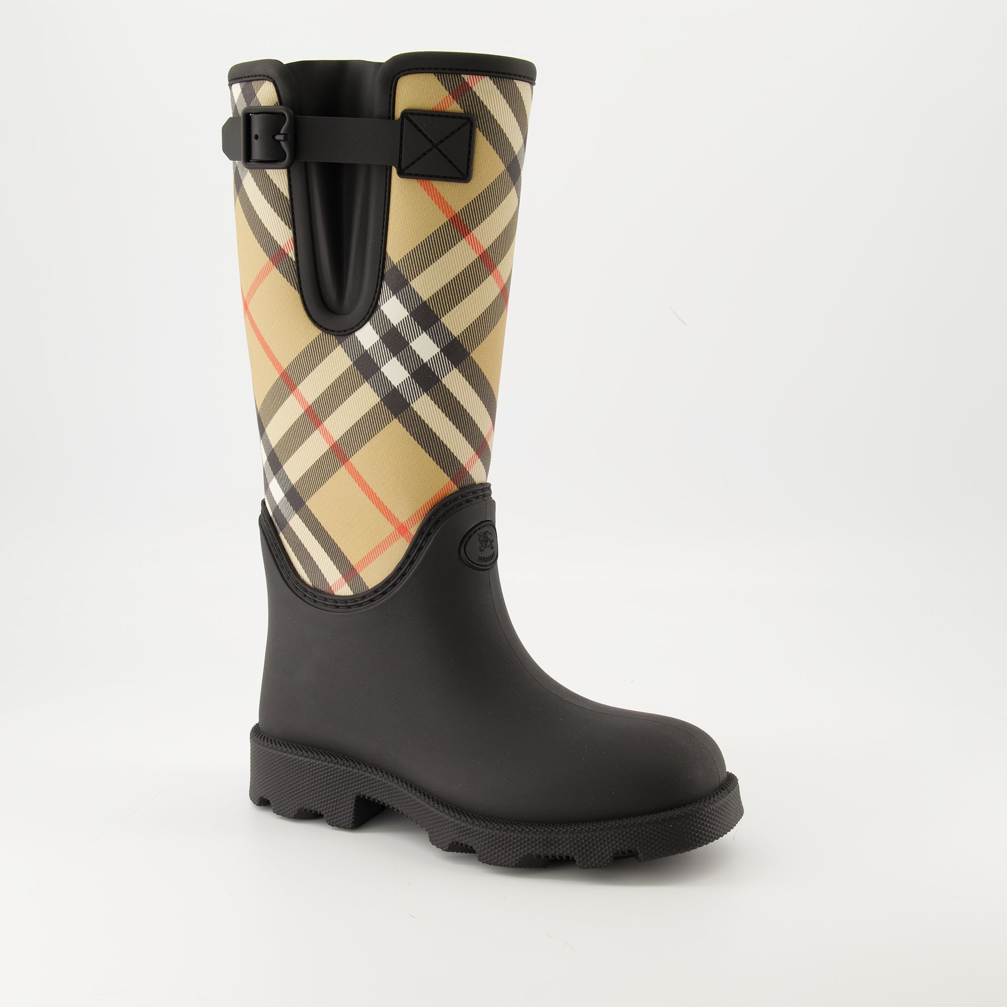 Image de l'article Bottes Marsh de la marque Burberry pour Femme - Saison Automne-Hiver 2025 - Vue trois quarts avant droite