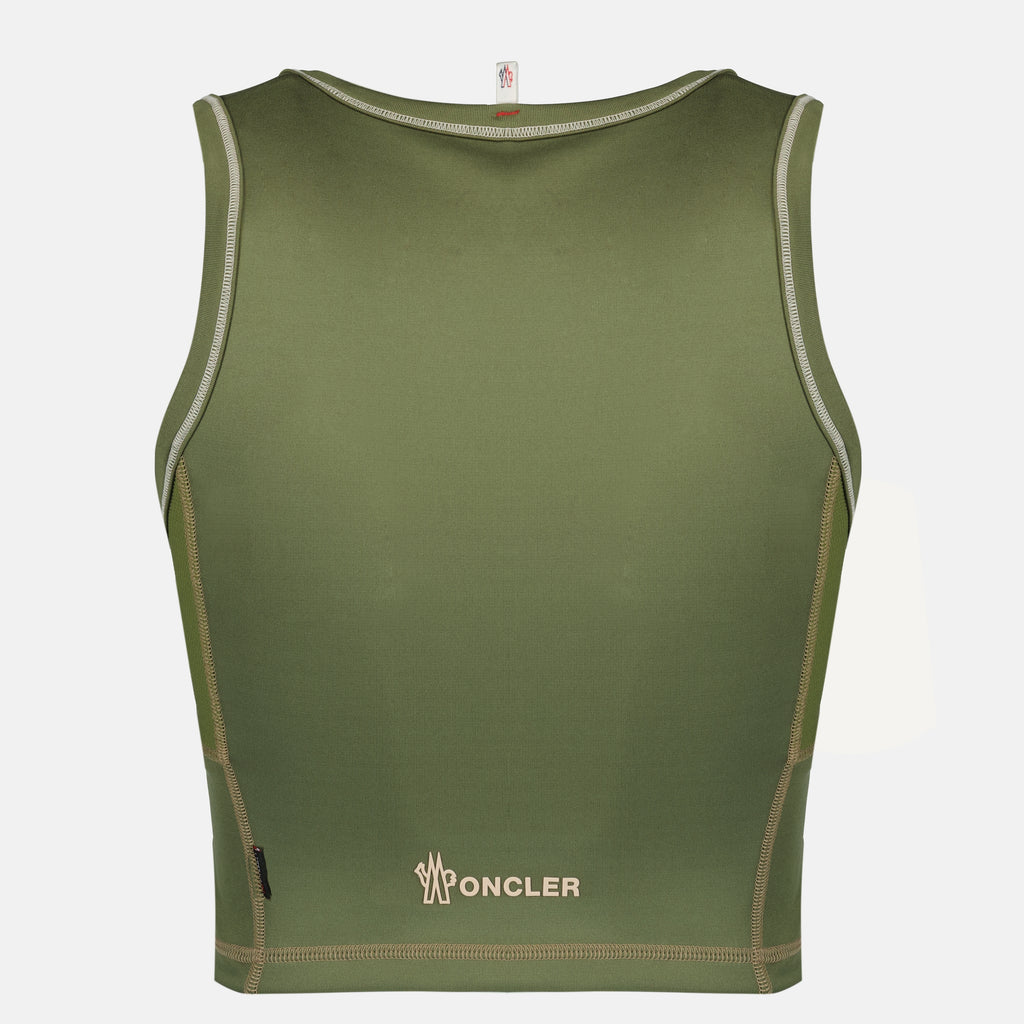 Tops 카키 스포트 탑 인 폴라텍® Moncler Grenoble Kaki Femme