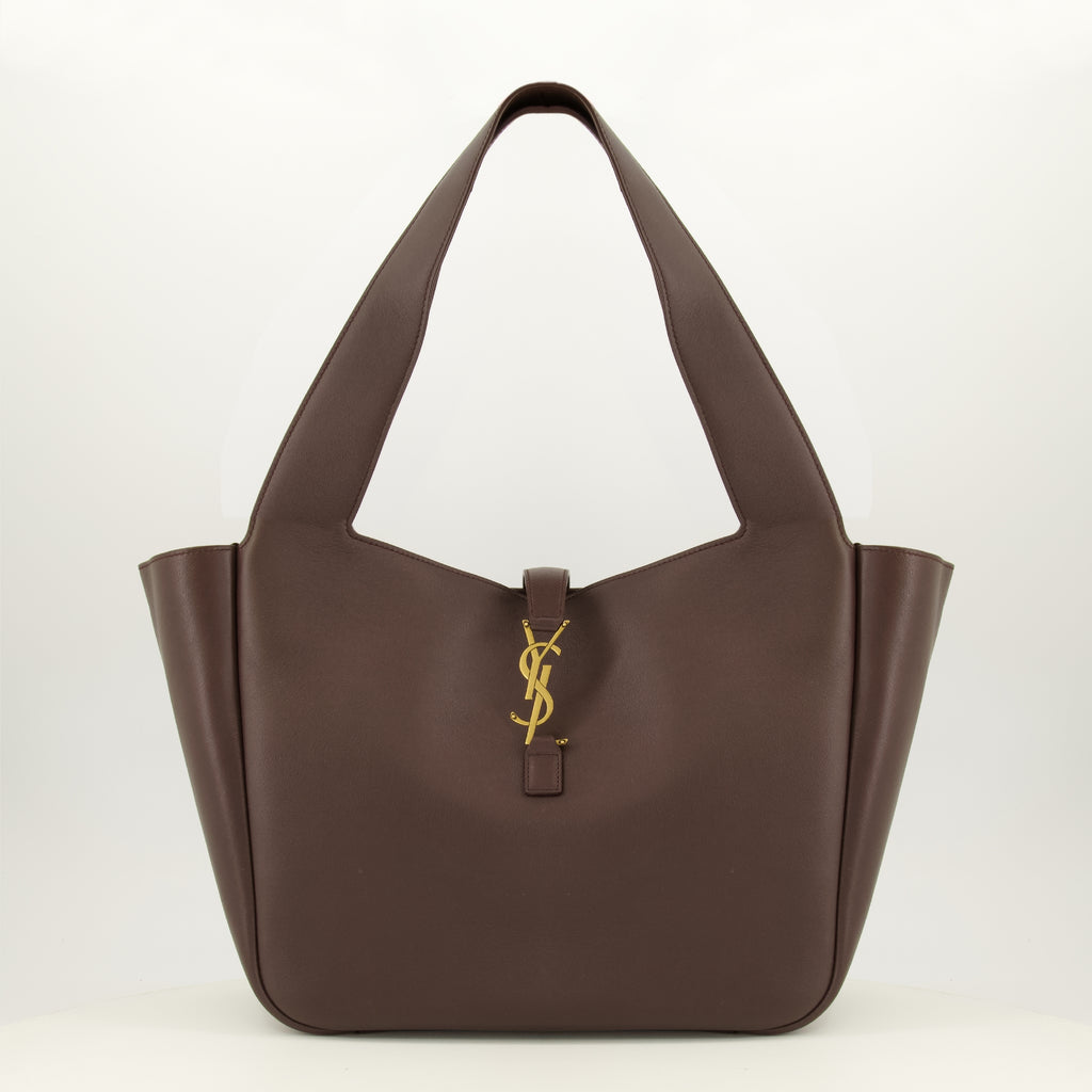 Sacs à main et épaule Le 5 à 7 Bea Bag em Couro Burgundy Saint Laurent Marron Femme