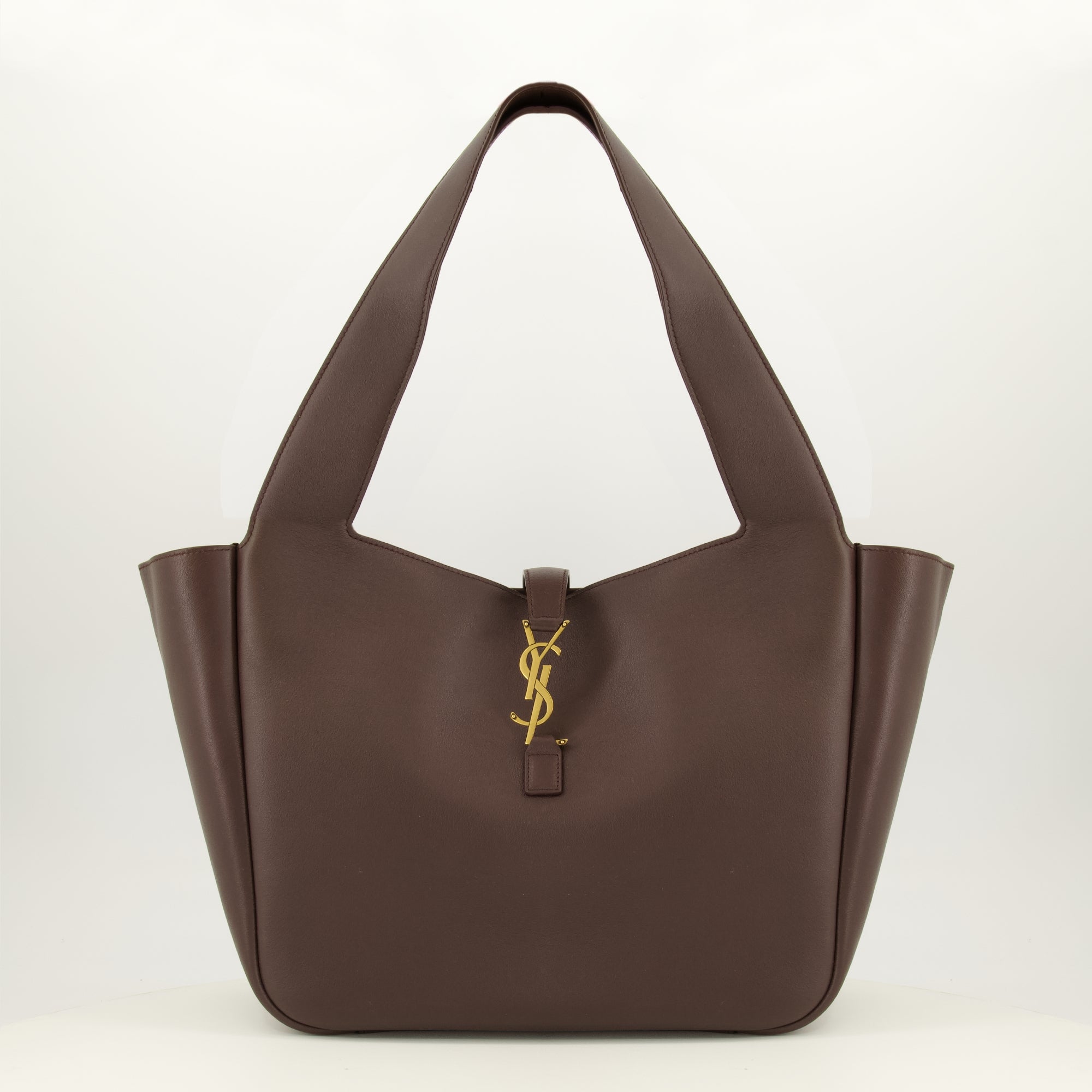 Sacs à main et épaule Le 5 à 7 Bea Bag em Couro Burgundy Saint Laurent Marron Femme