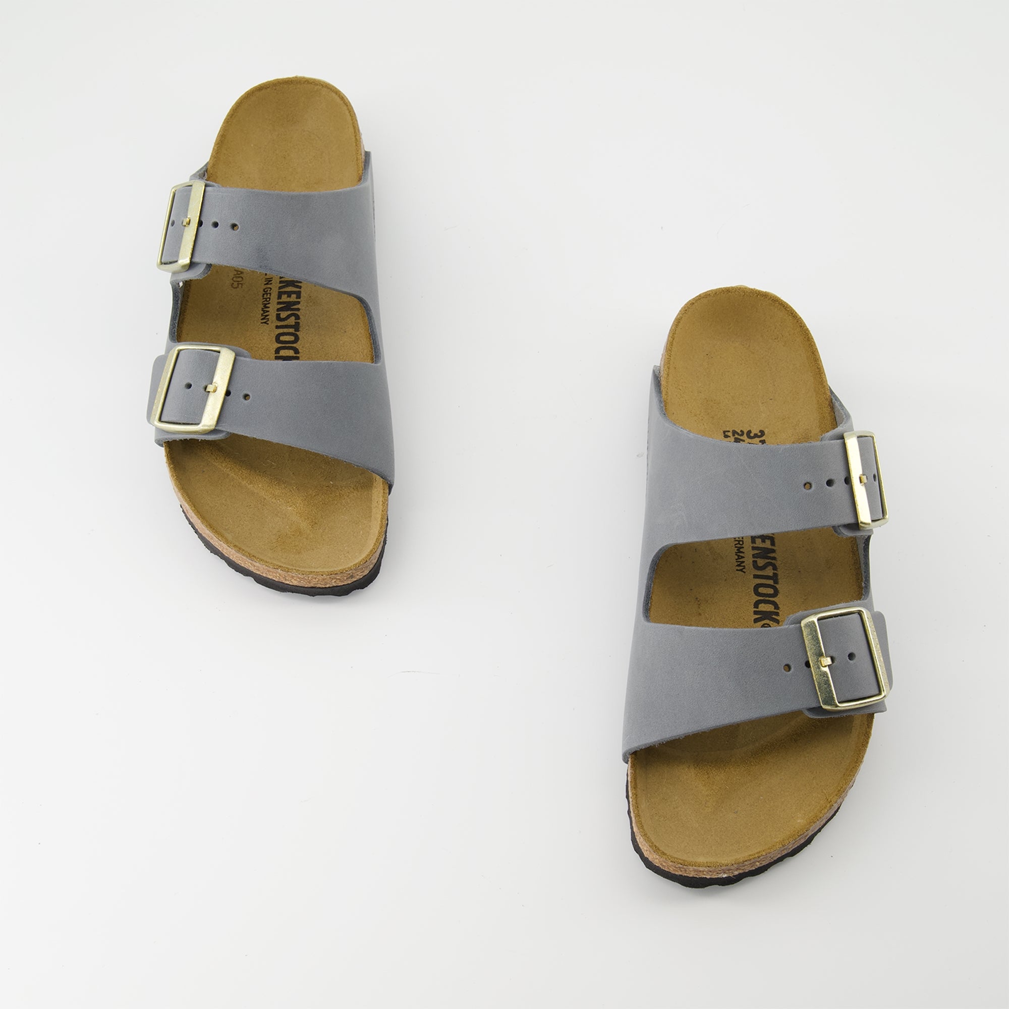 Chaussures ouvertes Sandales Arizona Birkenstock Gris Femme
