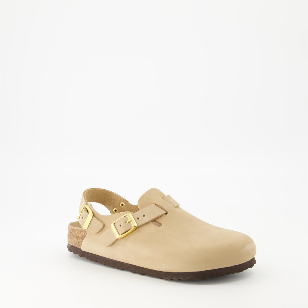 Open shoes Tokio Mules Birkenstock Beige Femme