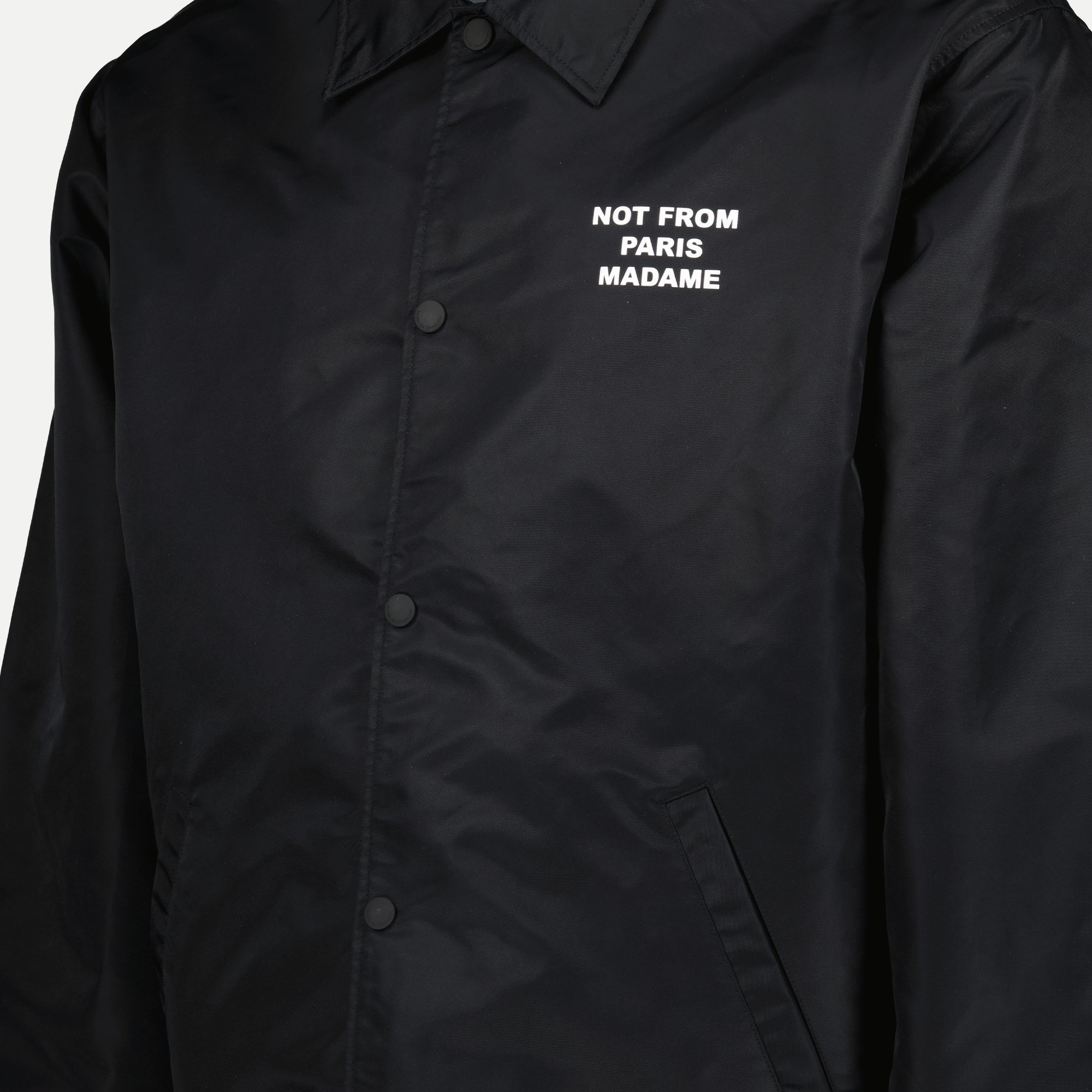 Jackets Slogan Windbreaker Drole De Monsieur Black Homme