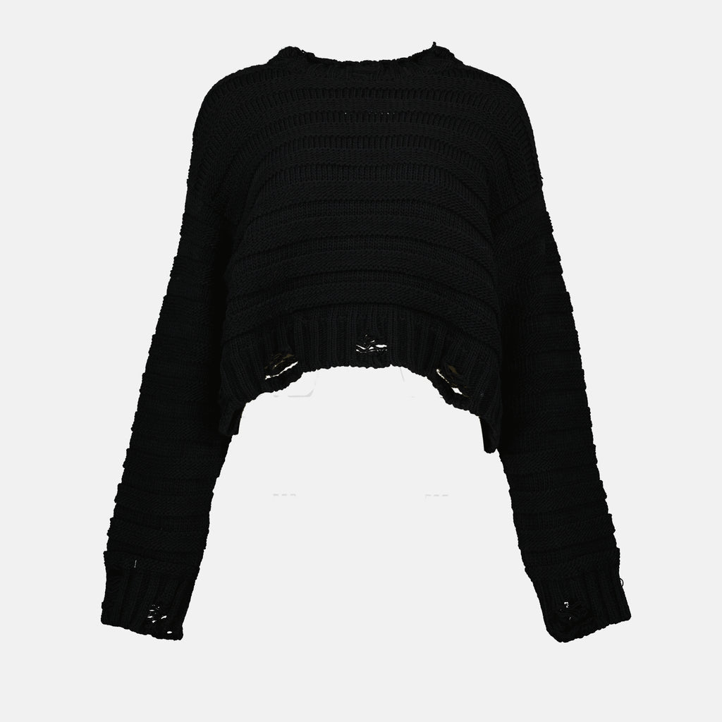 Maille Pull en laine Mm6 Noir Femme