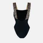 Moda praia Maiô Greca Versace Preto Femme