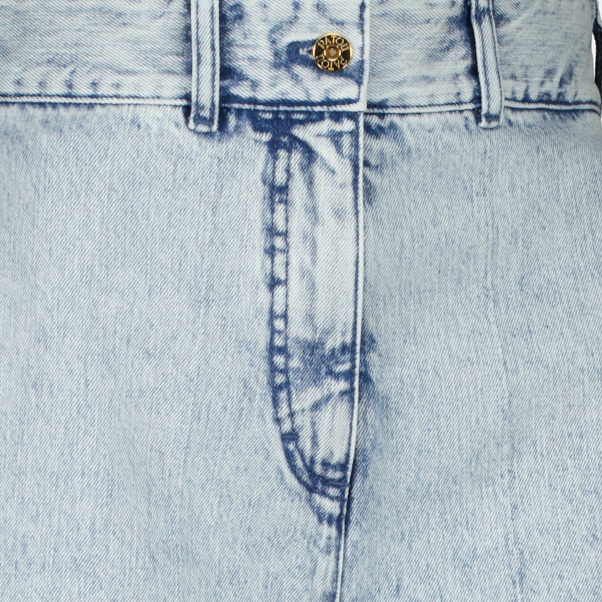 Shorts Blue Denim Bermuda Shorts Patou Bleu Femme