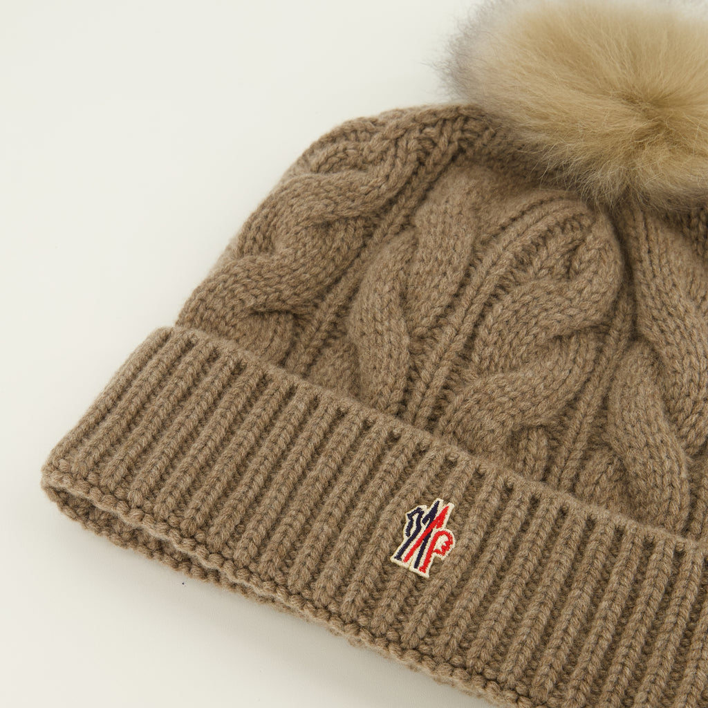 Chapeaux, casquettes et bonnets 브라운 로고 비니 Moncler Grenoble Marron Femme