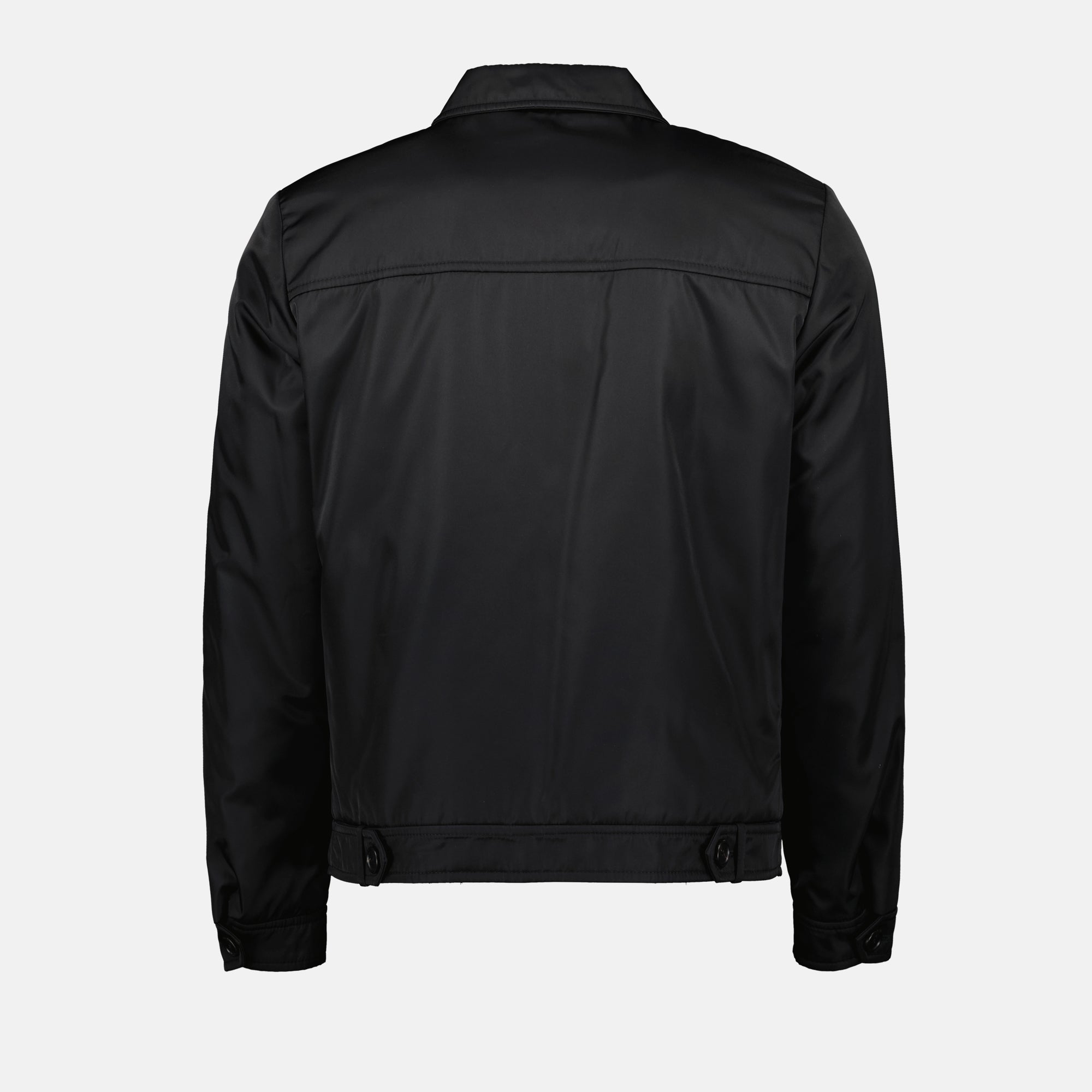 Vestes Bomber en nylon Prada Noir Homme