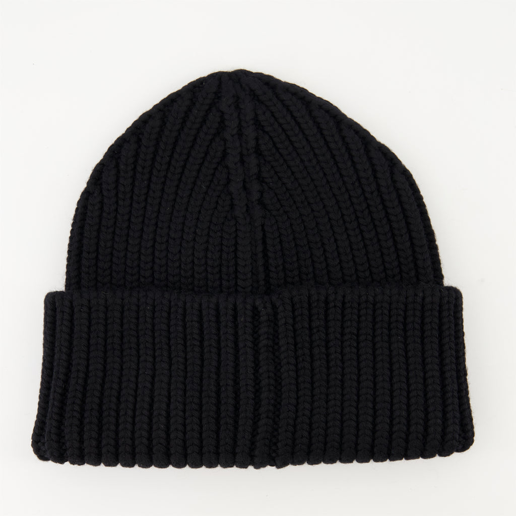 ハット・キャップ・ビーニー Bonnet en laine Moncler 黒 Homme