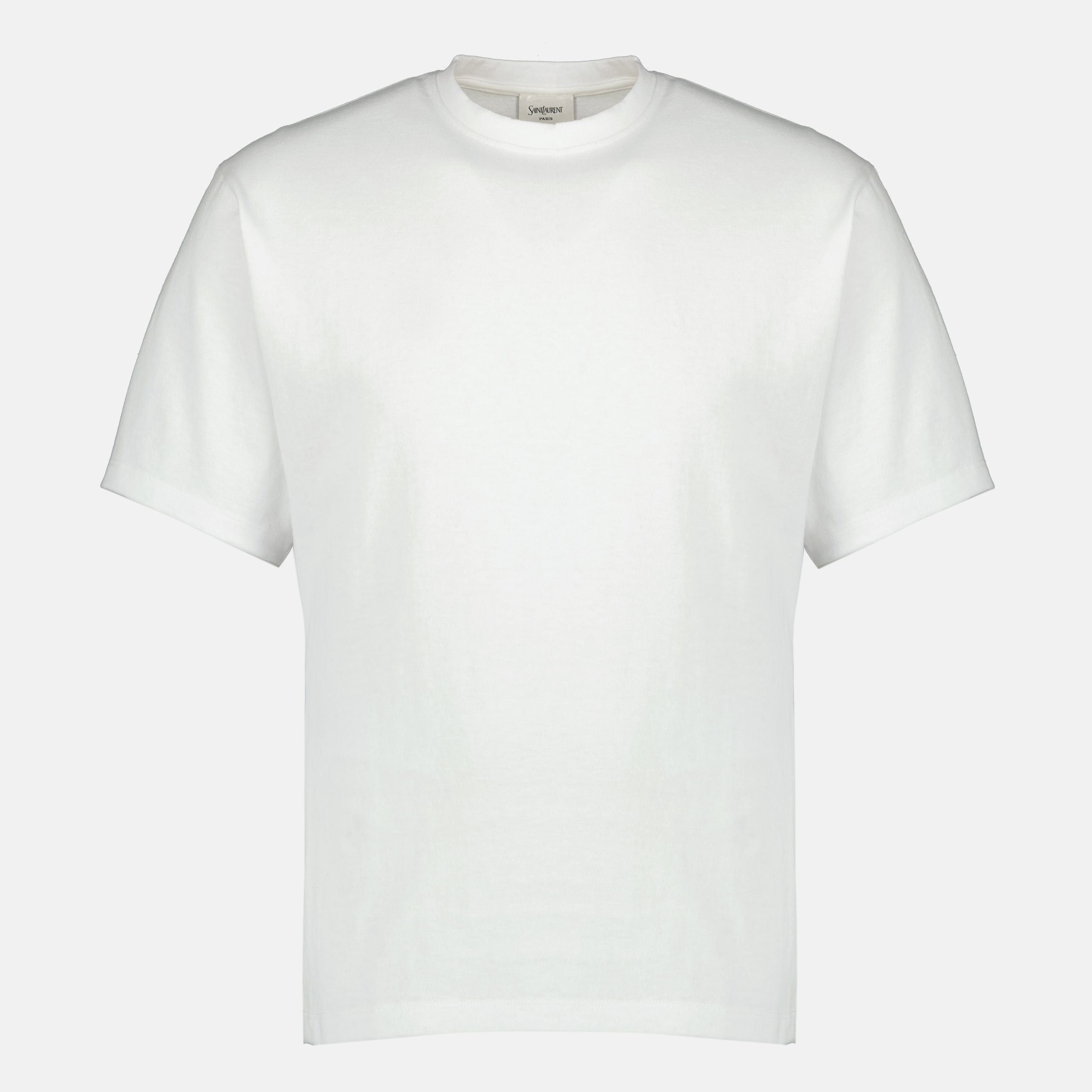 Image de l'article T-shirt cassandre oversize blanc de la marque Saint Laurent pour Homme - Saison Printemps-Été 2026 - Vue de Face