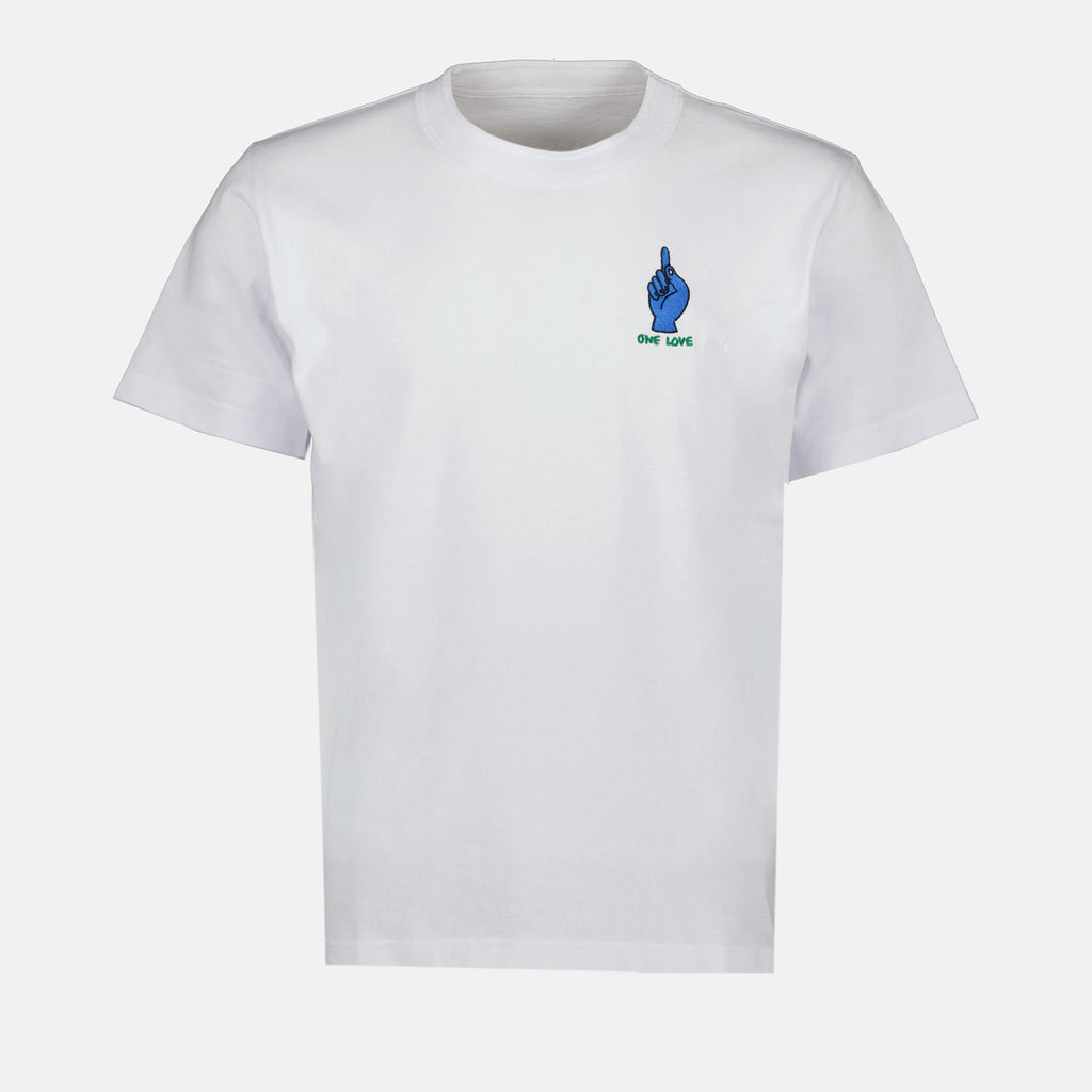 T-shirts T-shirt à logo Sacai Blanc Homme