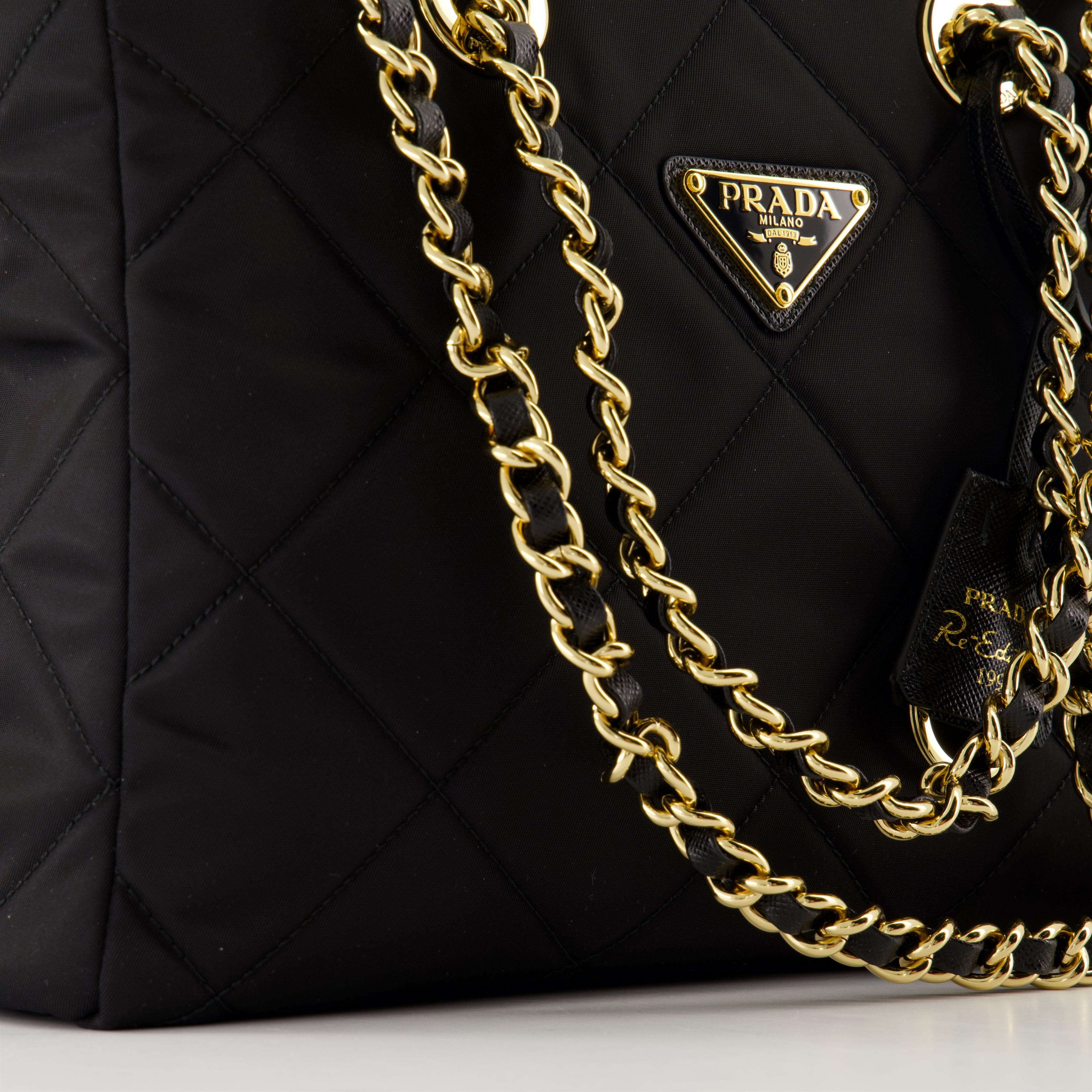 Borse a mano e a spalla Sac cabas en Re-Nylon Prada Nero Femme