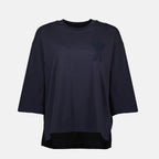 T-shirts Woven Ami de Coeur T-shirt Ami PARIS Dark blue Femme