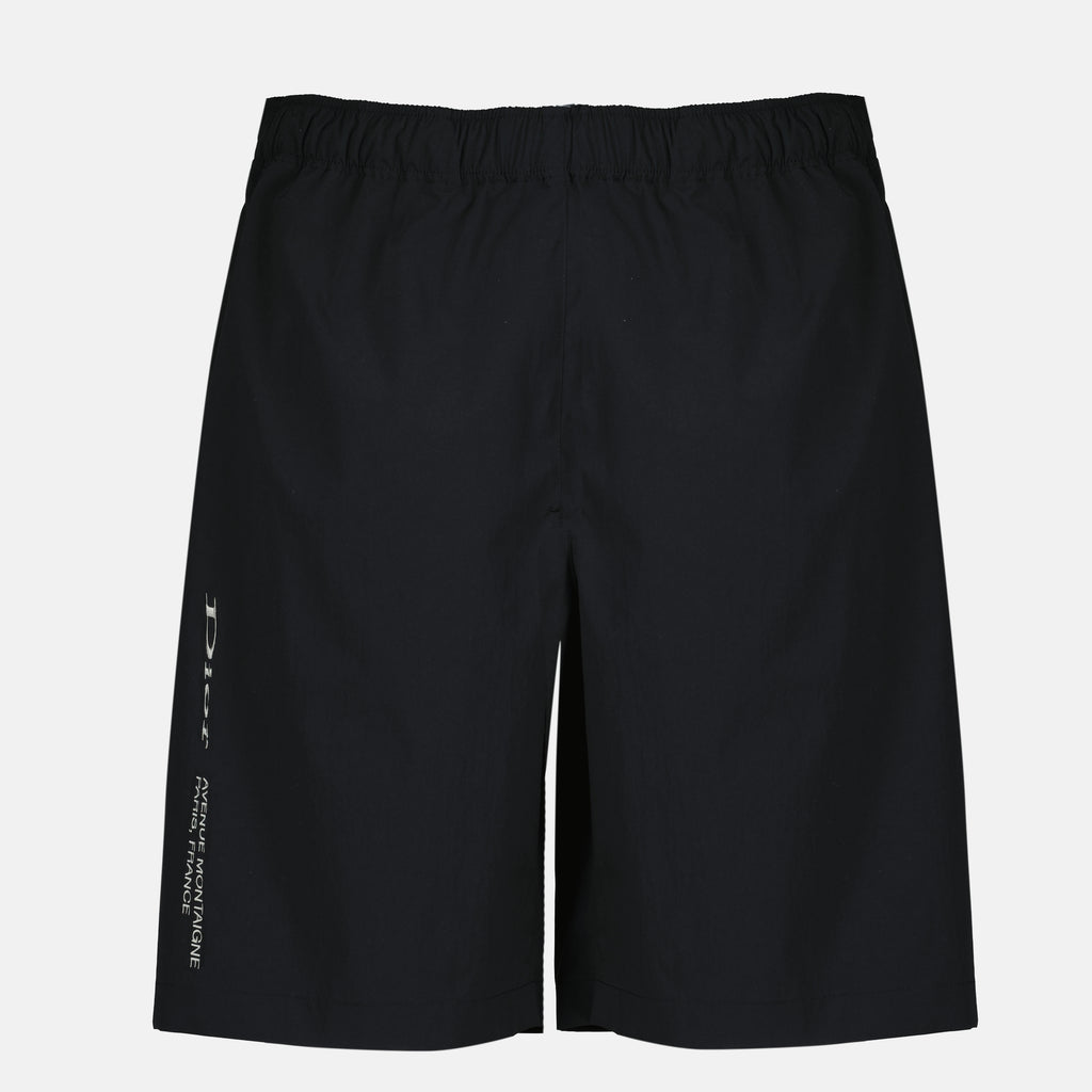 Image de l'article Short noir Dior Montaigne de la marque Dior pour Homme - Saison Printemps-Été 2026 - Vue de Face