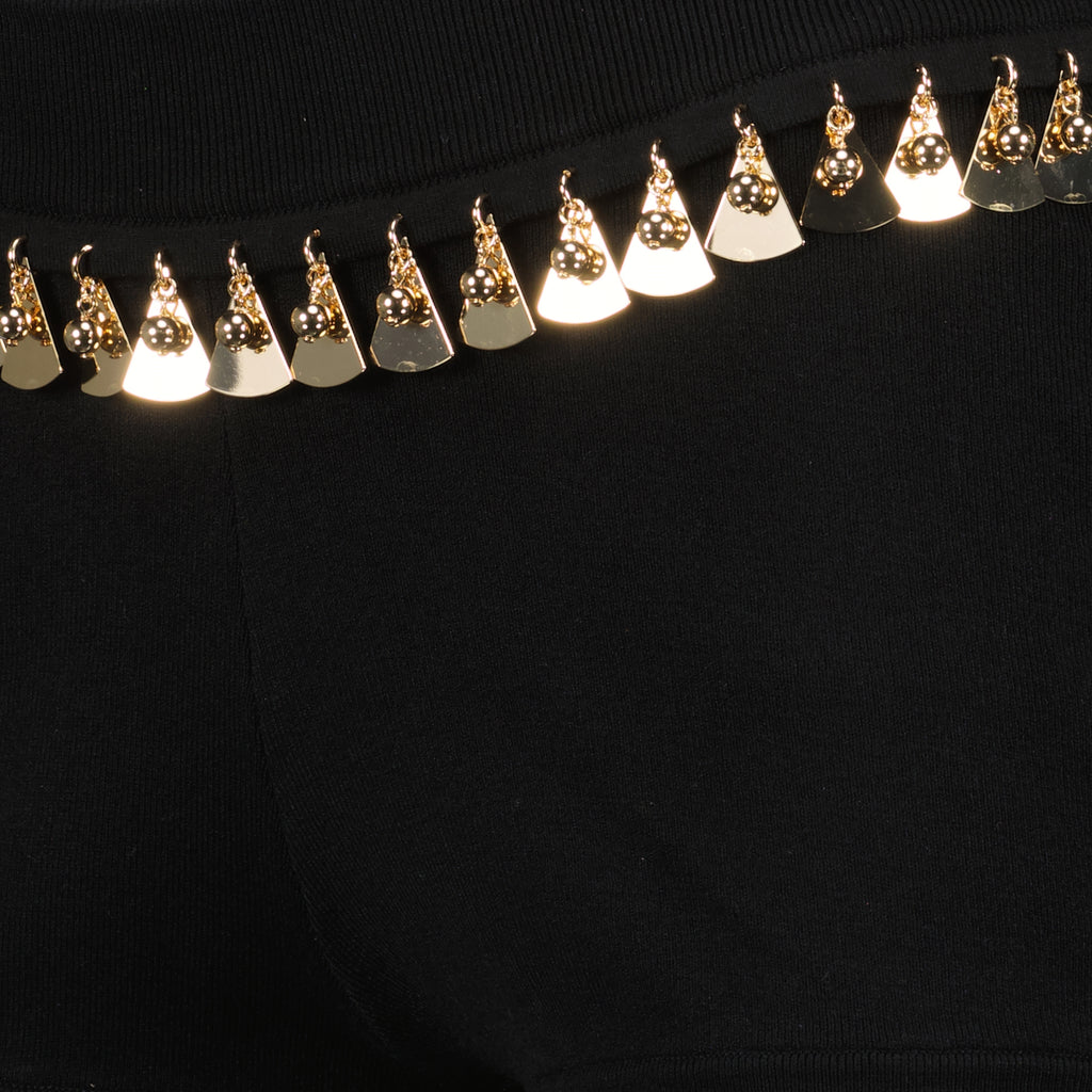 Shorts Short en maille Rabanne Noir Femme