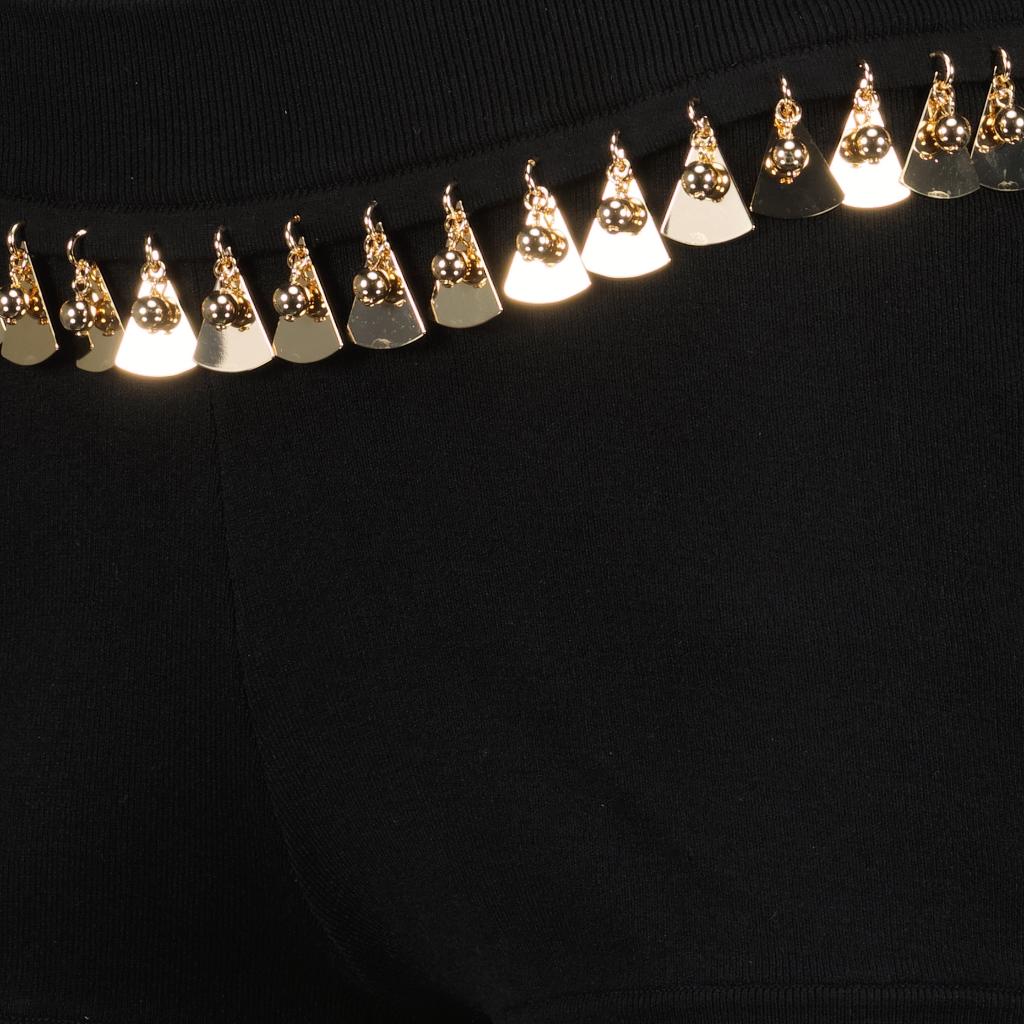 Shorts Short en maille Rabanne Noir Femme