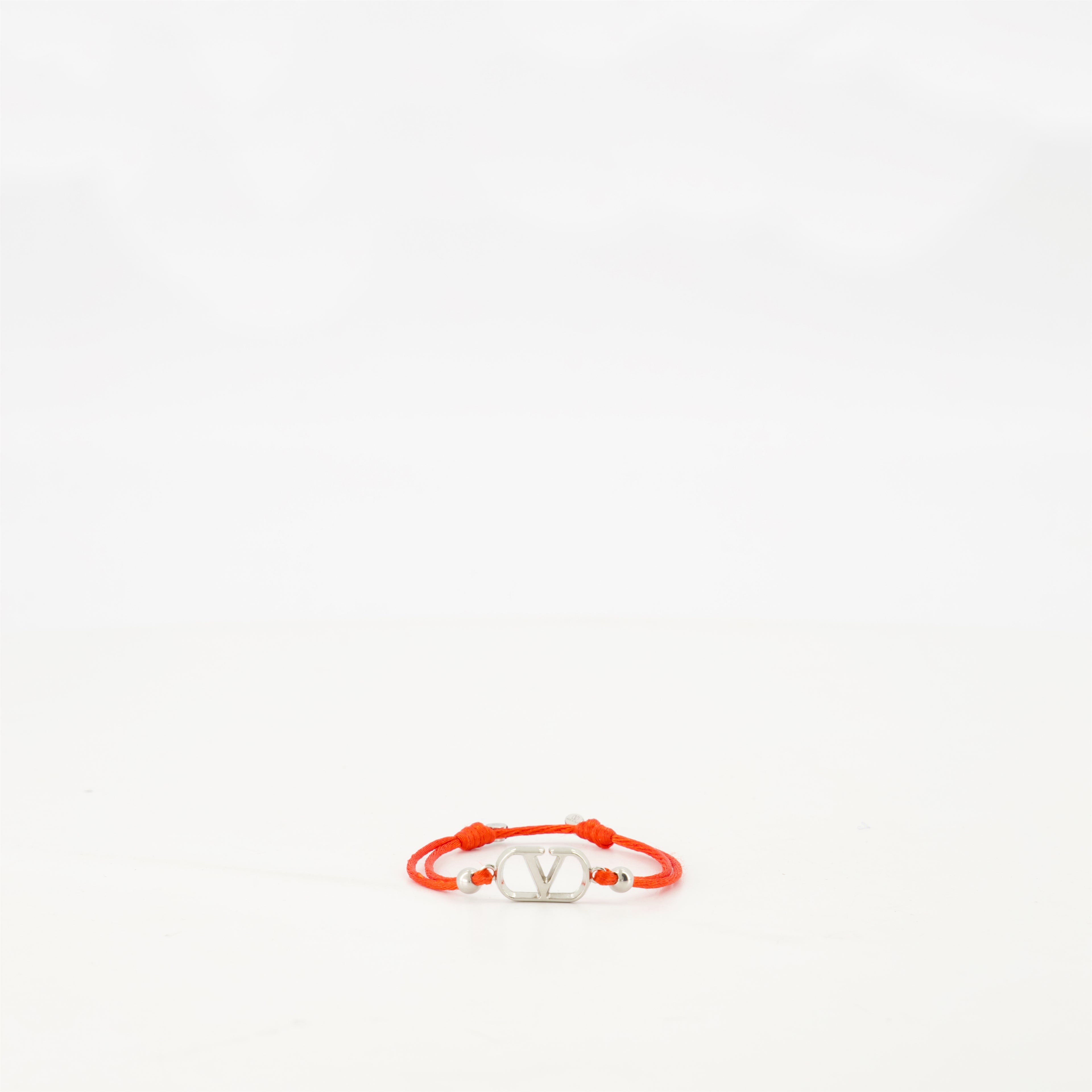 Jewelry VLogo Cord Bracelet Valentino Garavani Red Homme