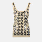 Tops Top en jersey Rabanne Argenté Femme