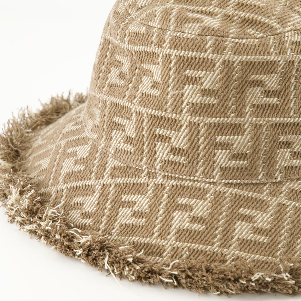 Hüte, caps und beanies FF Denim-Hut Fendi Braun Femme